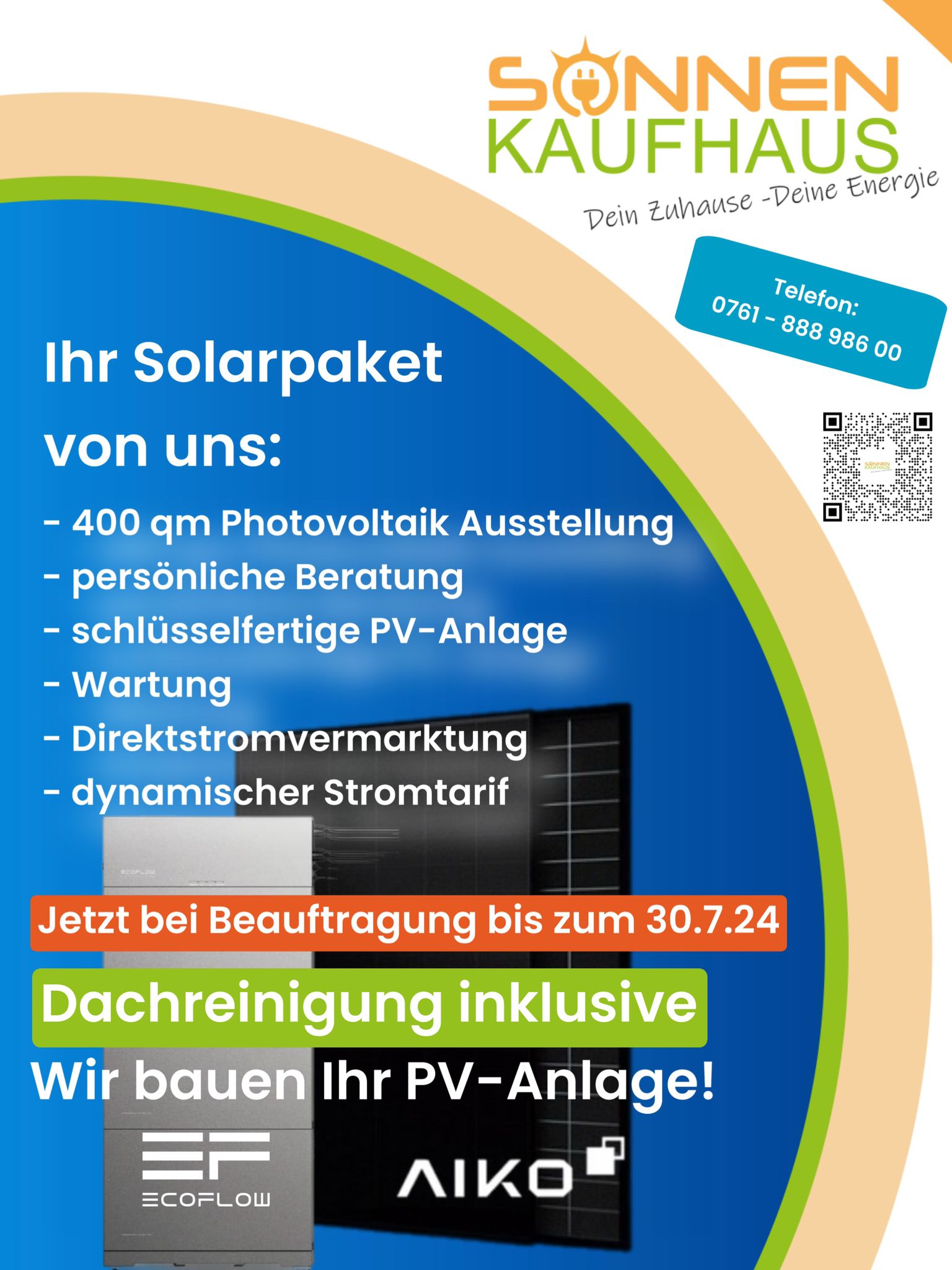 Sonnenkaufhaus Freiburg Photovoltaik Fachzentrum Freiburg und Lörrach Direktstromvermarktung , dynamischer Stromtarif, schlüsselfertige Solaranlage.